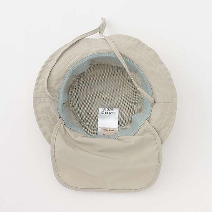 [Heat-Resistant] Embroidered Bucket Hat,Off white, medium image number 4