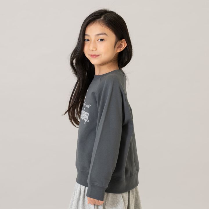 [365D.] [Matching with Dad] Raglan Sweatshirt Assortment Logo Pullover,Charcoal gray, medium image number 10