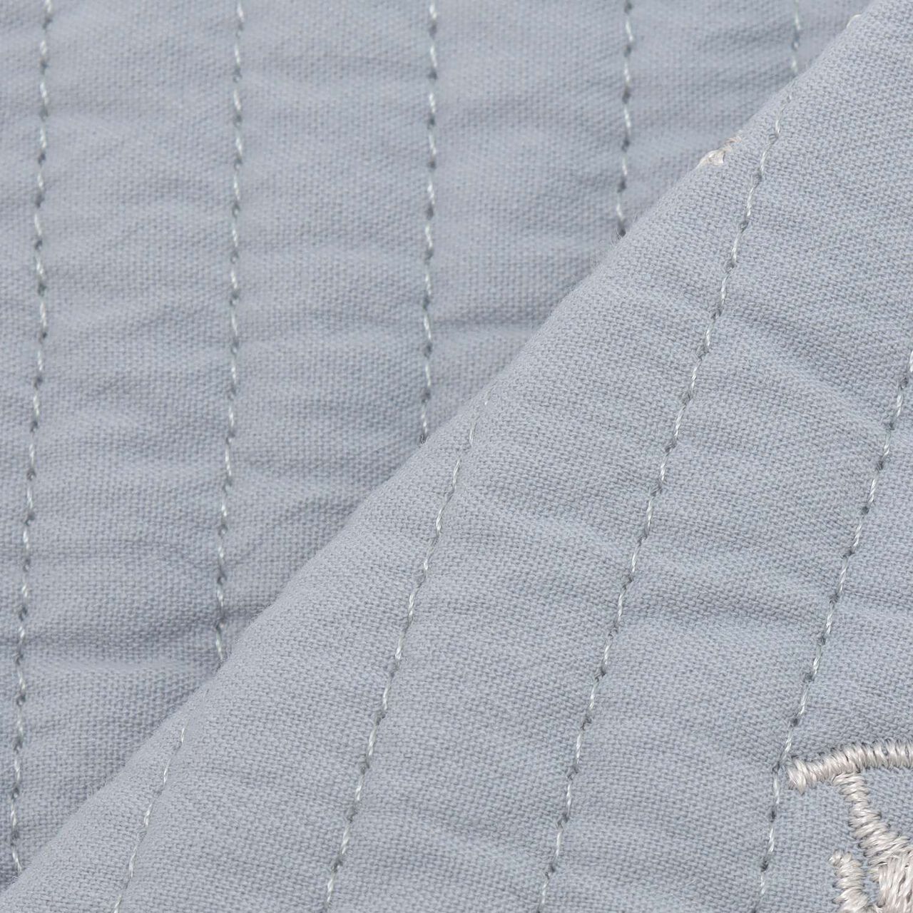 Quilted Embroidered Drool Cover,Light pink, large image number 4