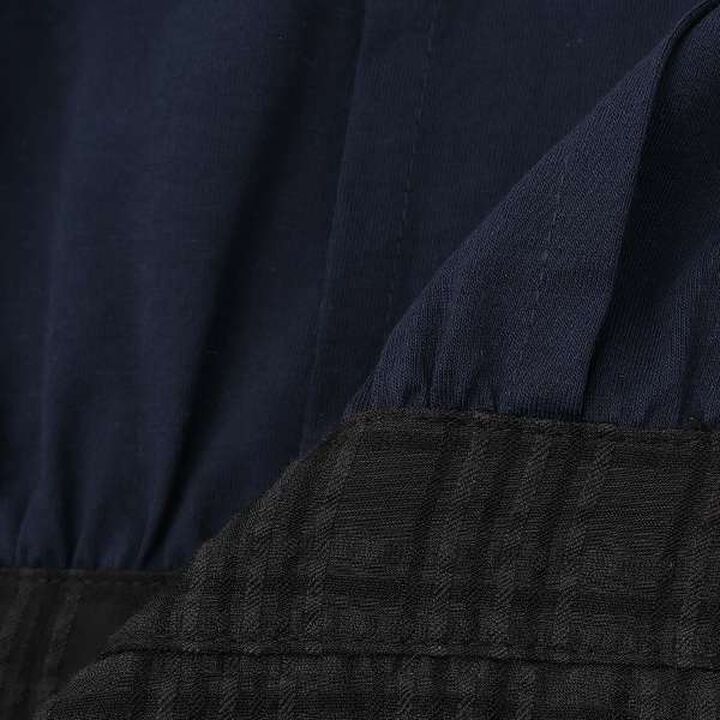 Sheer Check Docking Dress,Navy, medium image number 5