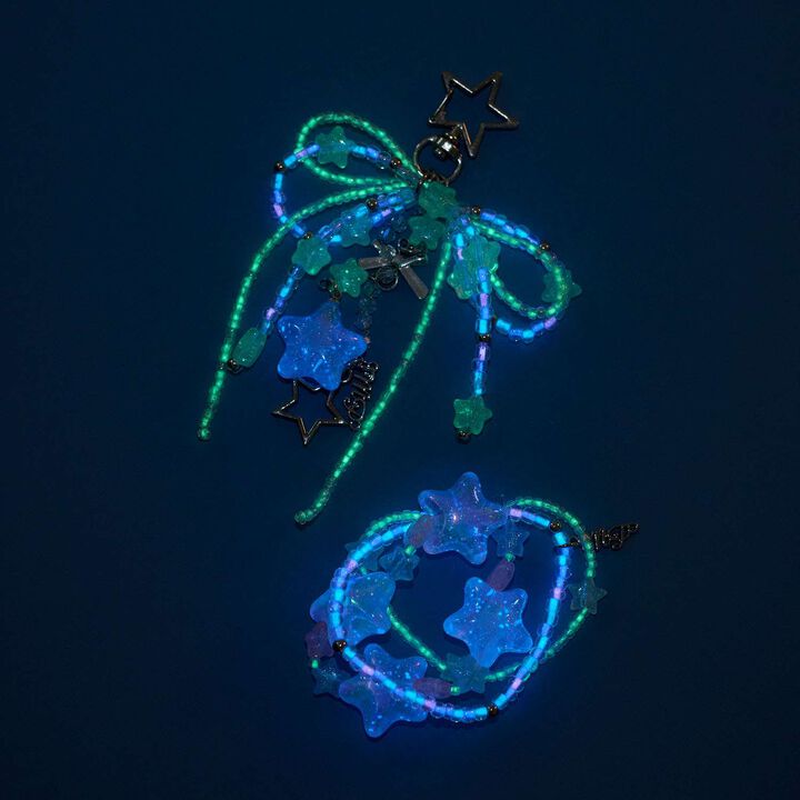 Glow-in-the-Dark Bead Bracelet,Multi color, medium image number 3