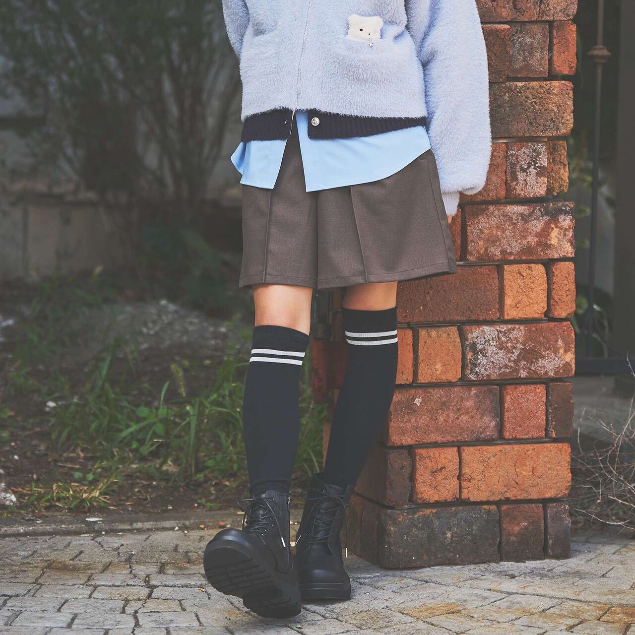 Lace Pocket Shorts[Available in 130cm],Brown, large image number 0