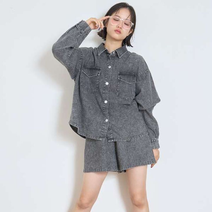Denim Shirt Setup,, medium