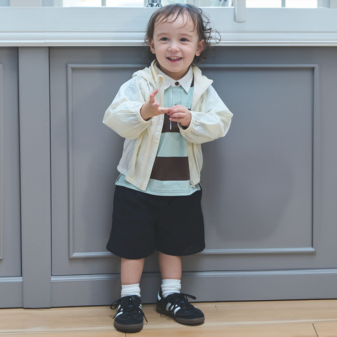 Packable Washer Finish Windbreaker,Ivory, large image number 4