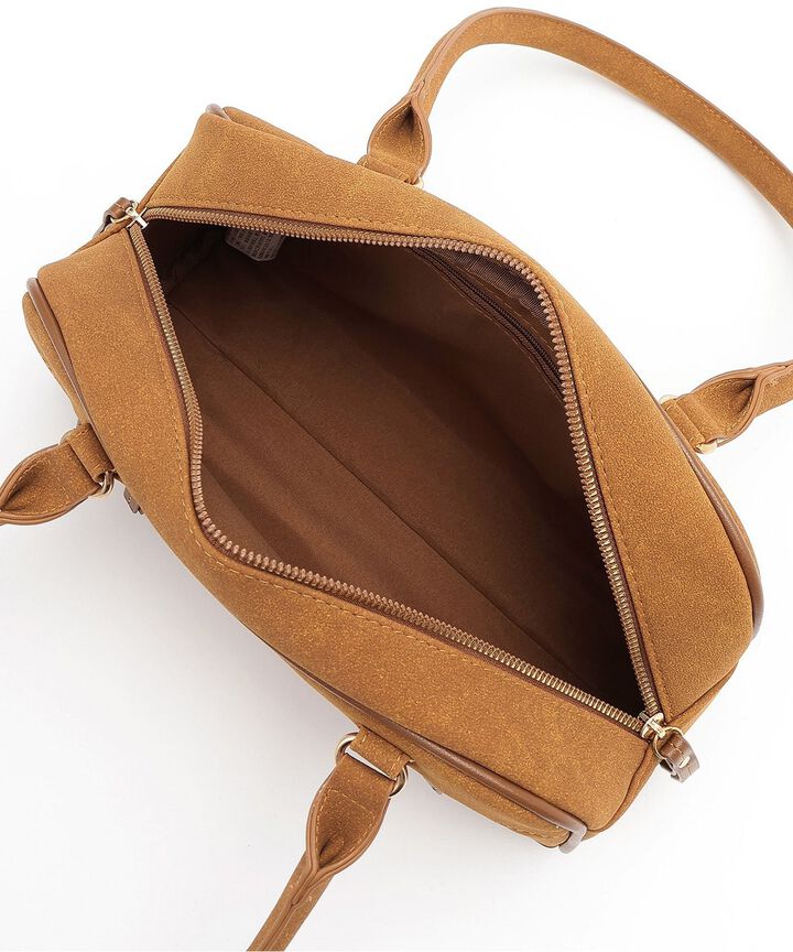 Bi-Color Boston Bag,Camel, medium image number 7