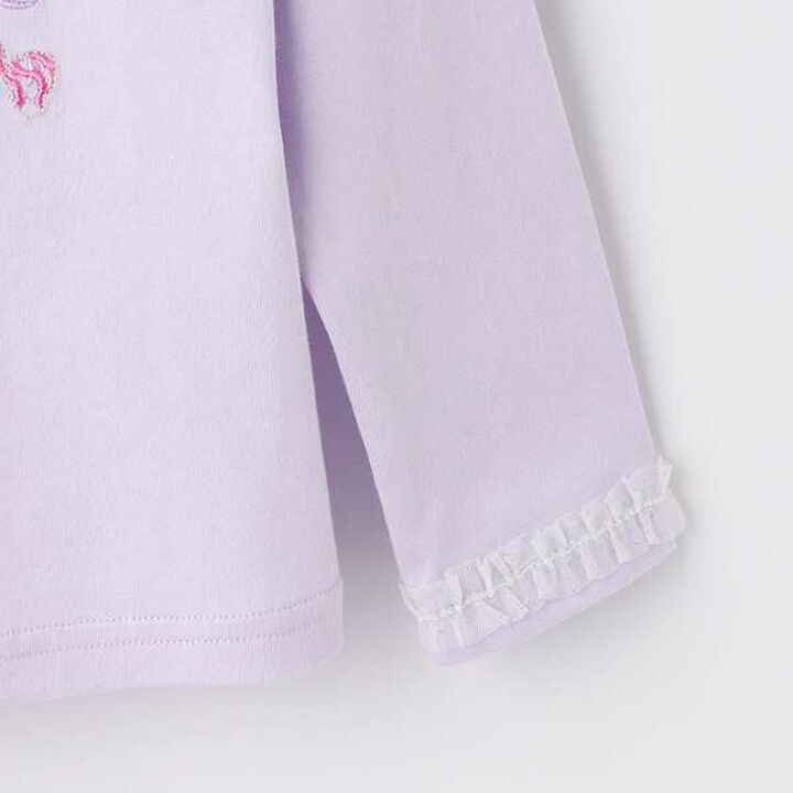 Unicorn Candy Embroidered Long-Sleeve T-Shirt,Off white, medium image number 5