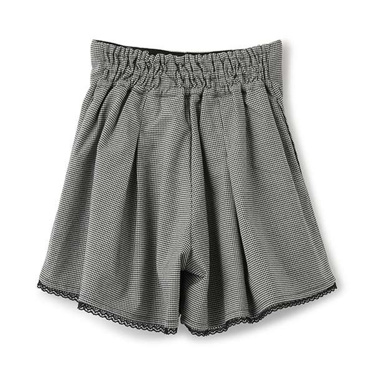 Bear Embroidery Culotte Skirt,Pink, large image number 1