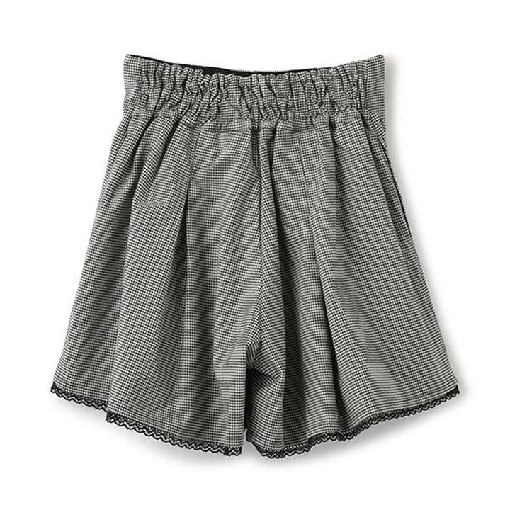 Bear Embroidery Culotte Skirt,Pink, medium image number 1