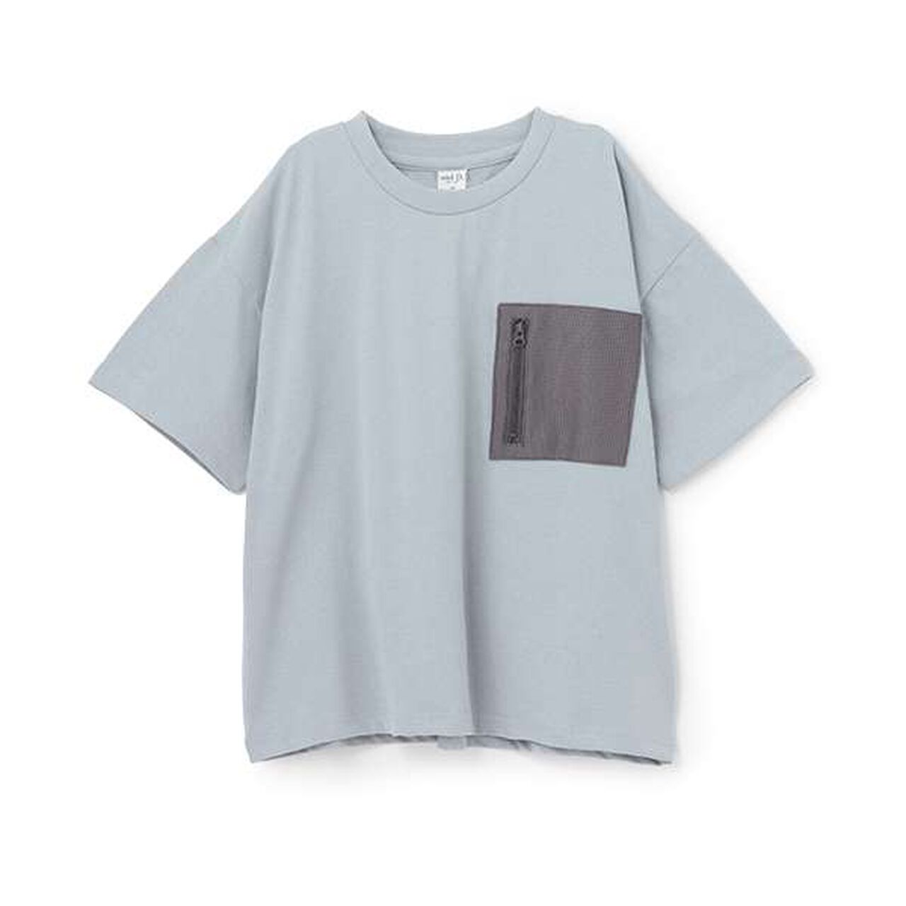 [Amphibious] Mesh Pocket Big Half T-Shirt,Charcoal gray, large image number 21