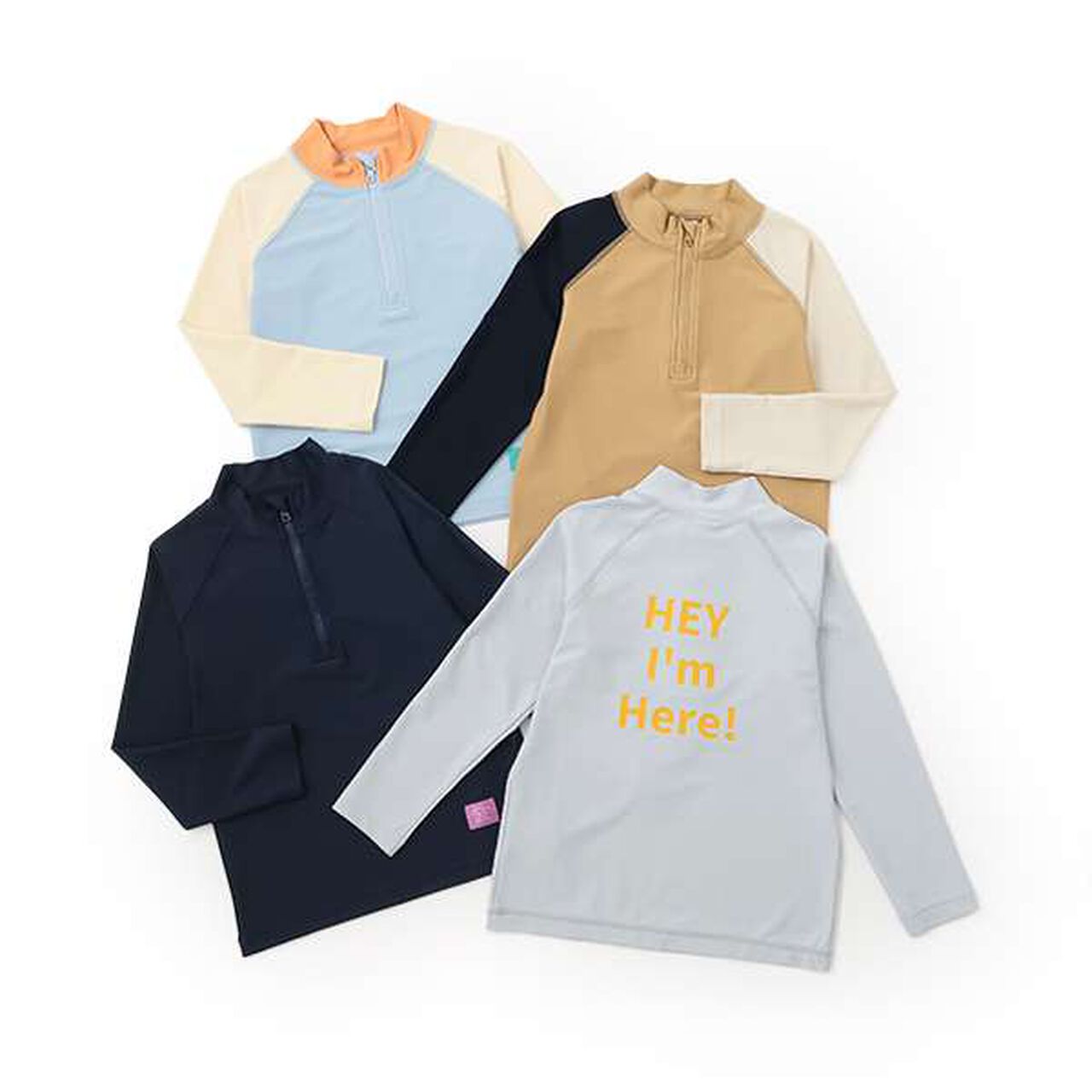 [SWIM] Half-Zip Rash Guard,Light blue, large image number 19