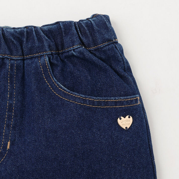 [Recommended for School] Back Ribbon Wide Pants for Girls [Kids' Clothing],Sax blue, medium image number 15