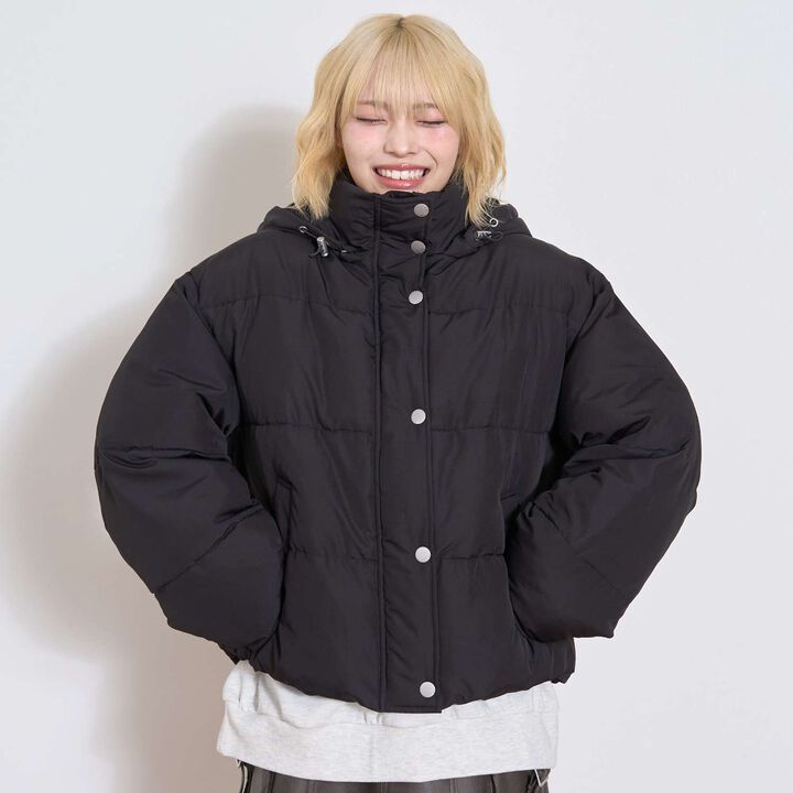 Puffy Bomber Jacket,Light gray, medium image number 4