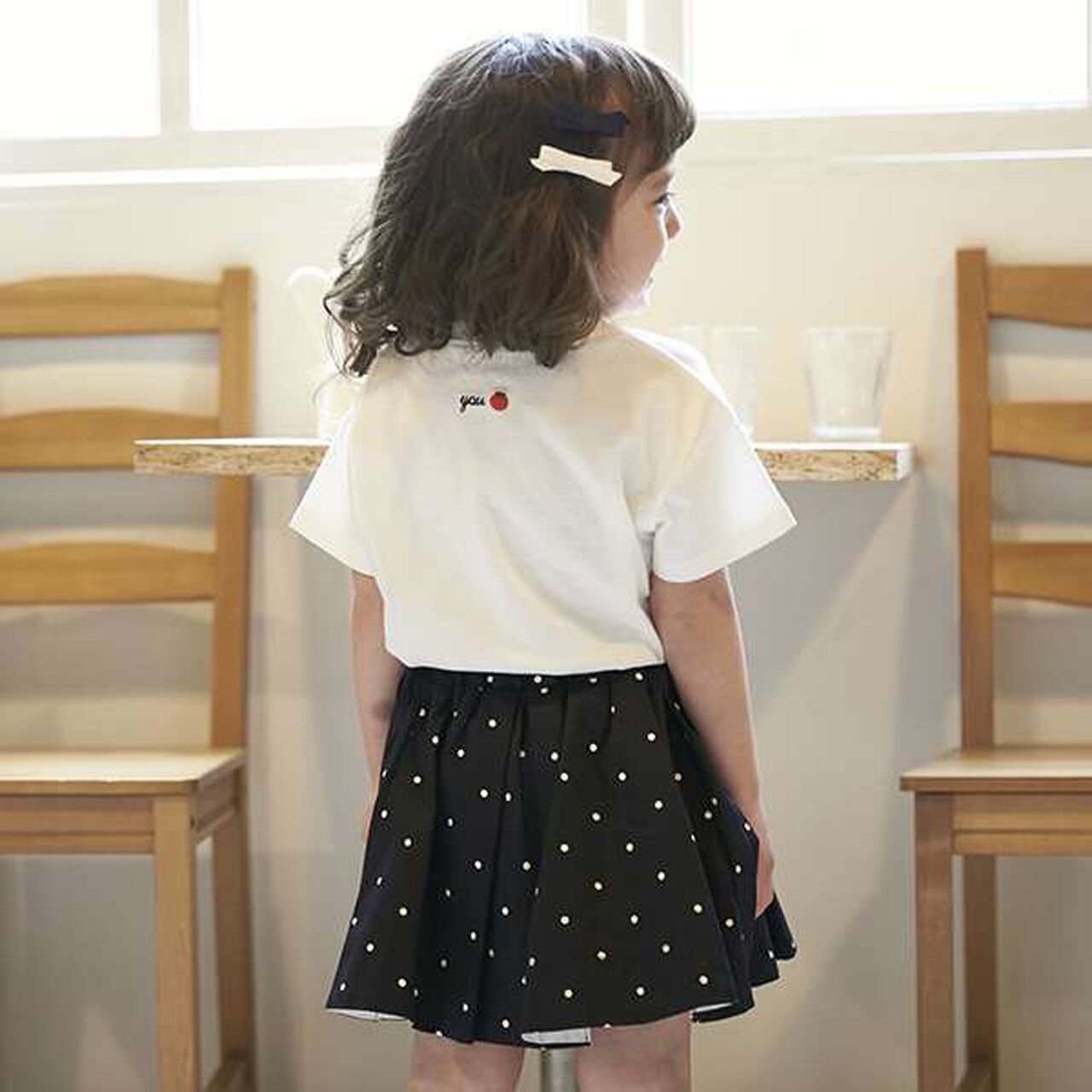 [Link] Volume Tuck Skirted Shorts (Kids),Blue, large image number 7