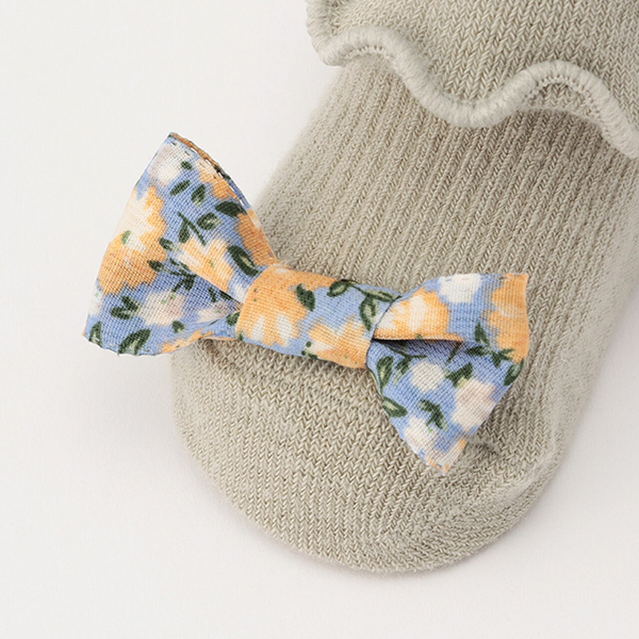 Mellow Ribbon Cup Socks,Light green, large image number 5