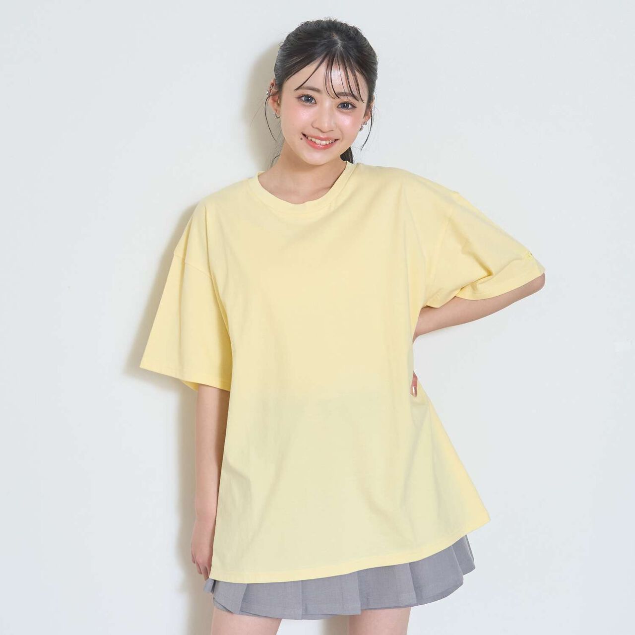 [LTXC / 100% Cotton / GOOD PRICE] Custom Decor Loose Half Sleeve T-Shirt,Black, large image number 15