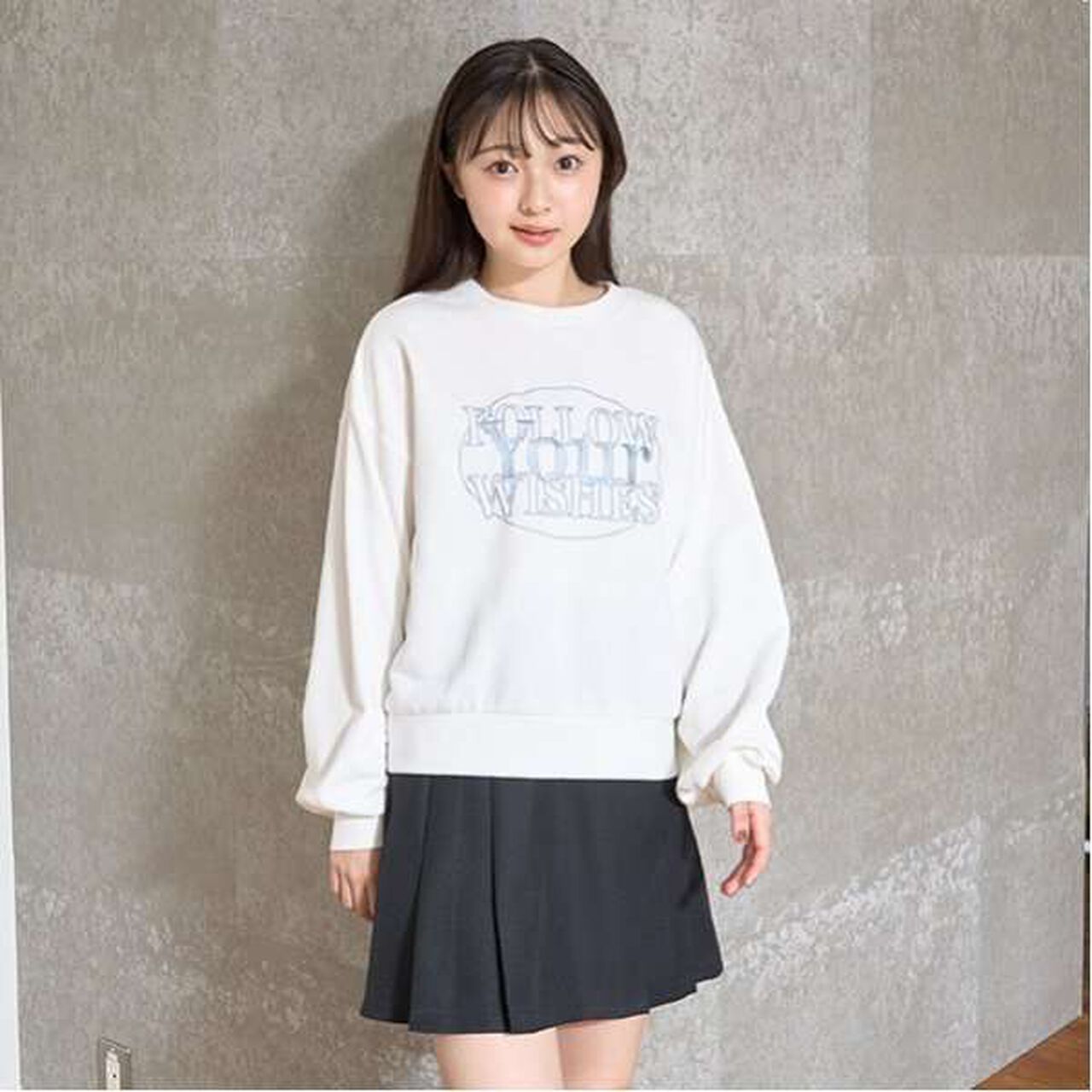 Circle Embroidery Pullover,Emerald green, large image number 4