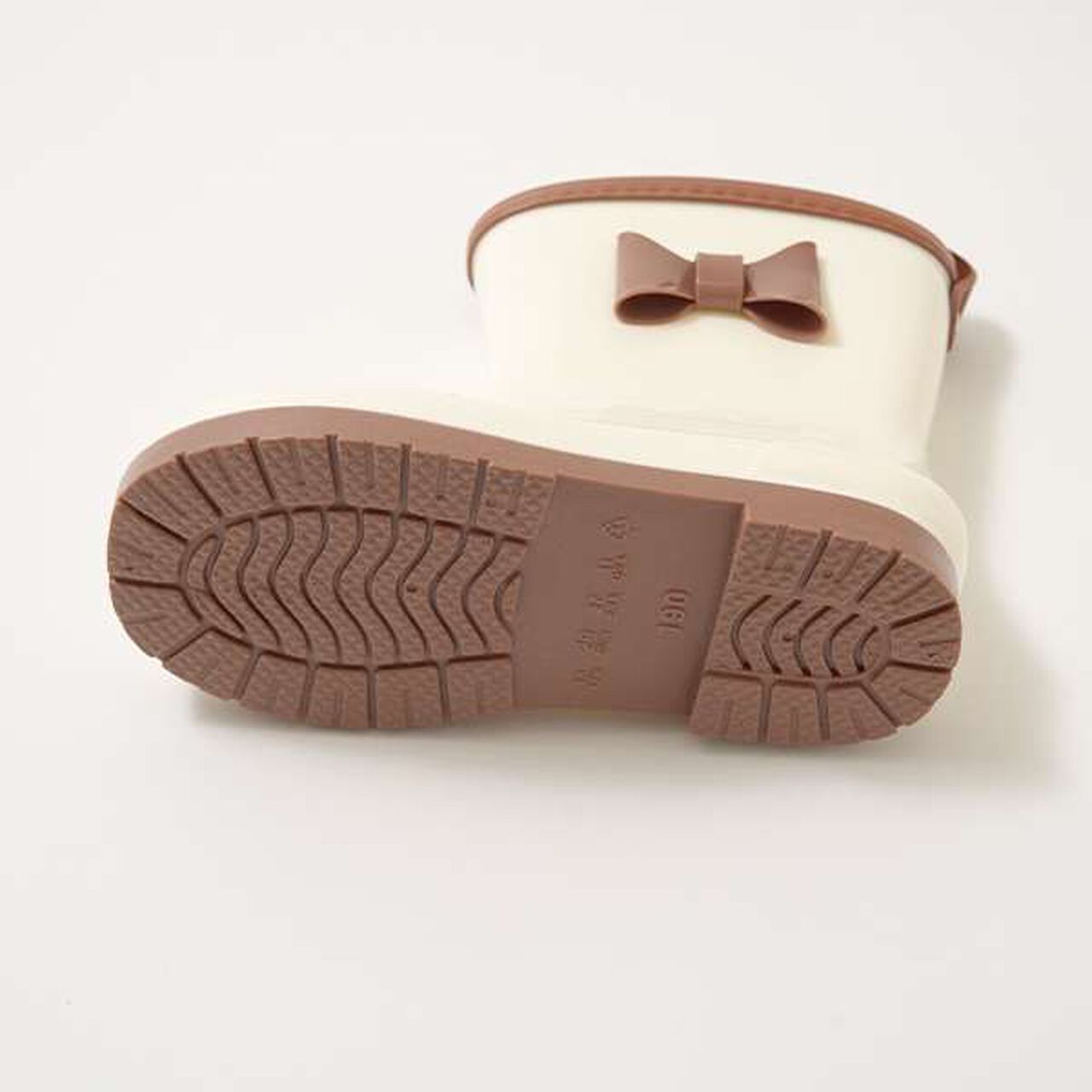 Bi-Color Rain Boots with Ribbon,Black, large image number 12