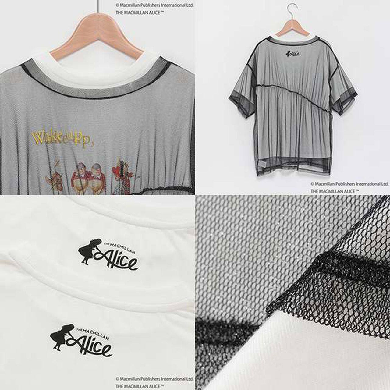 [AMI] Macmillan Alice Glitter Tulle T-Shirt Set,Off white, large image number 11