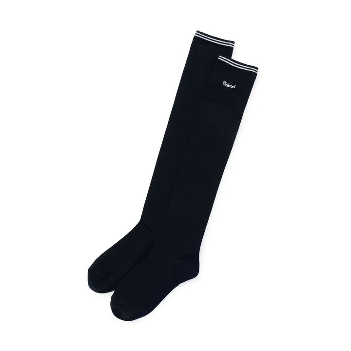 Line Logo Embroidered Knee-High Socks,, medium