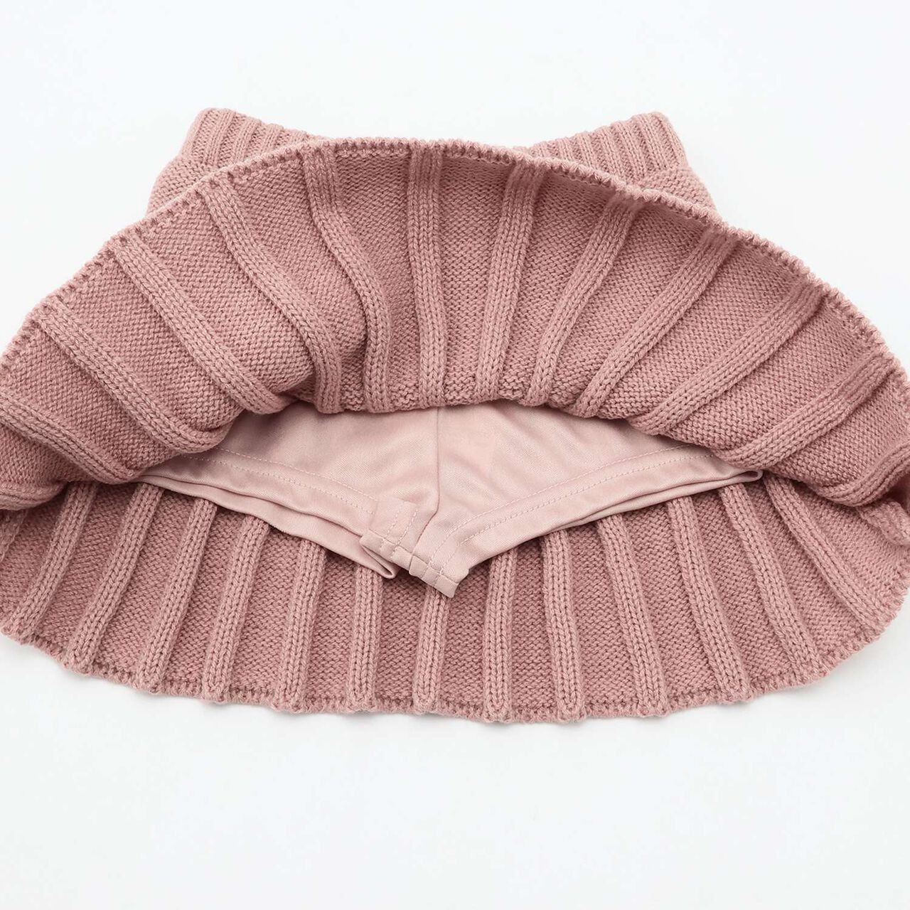 Knit Pleated Skirt,Ivory, large image number 8