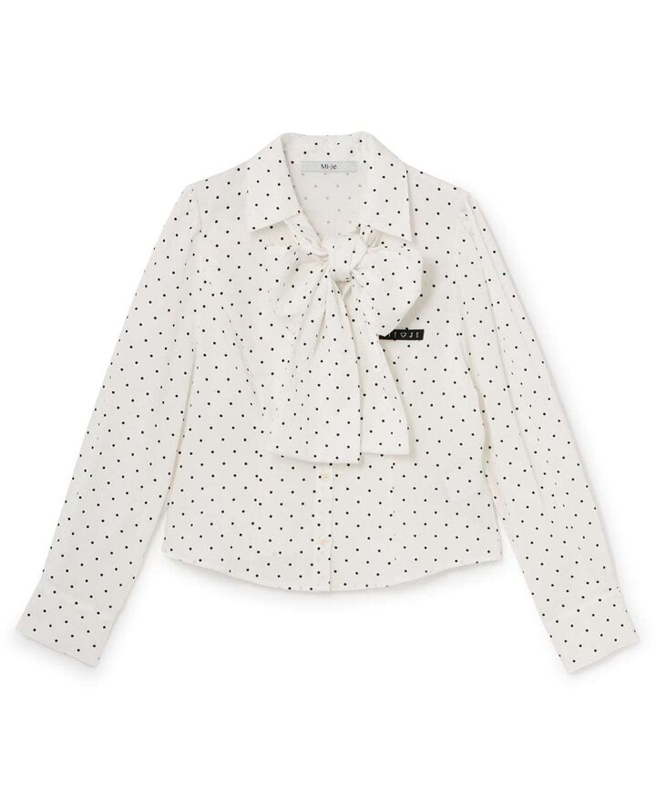 Stone Name Bow Tie Shirt,, medium