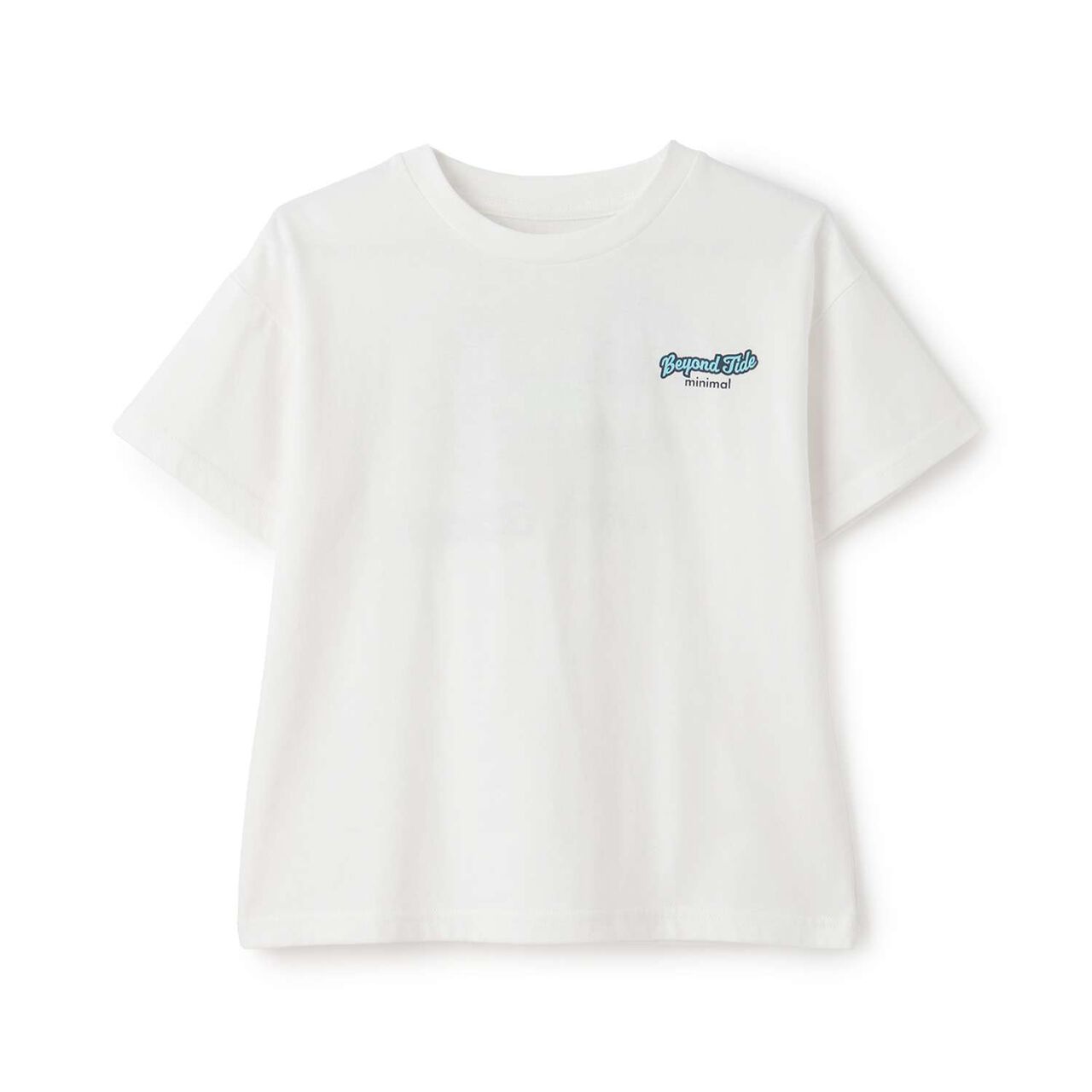 Loose Short Sleeve T-Shirt with Back Patch,Charcoal gray, large image number 14