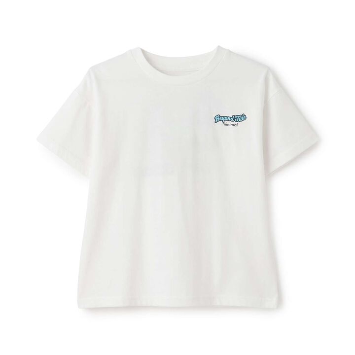 Loose Short Sleeve T-Shirt with Back Patch,Charcoal gray, medium image number 14