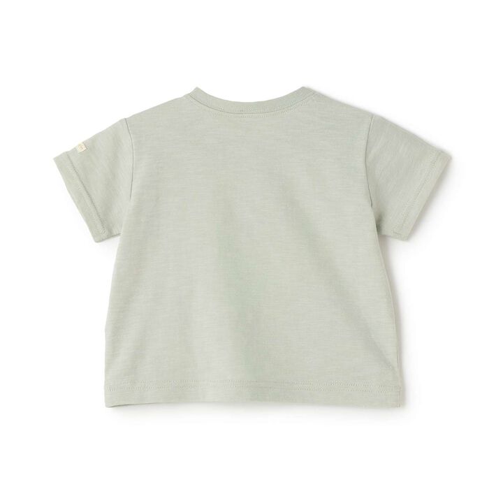[Hungry Caterpillar] Fruit Appliqu&eacute; Short Sleeve T-Shirt,Light green, medium image number 5