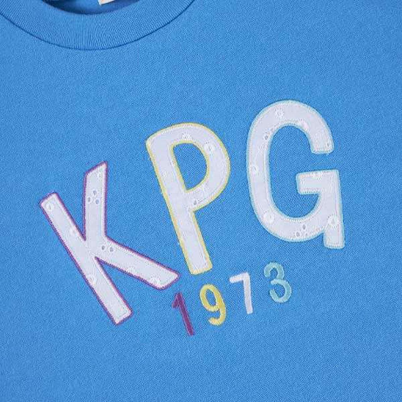 Short Sleeve T-Shirt with Logo Appliqu&eacute; (130),Milky white, large image number 2