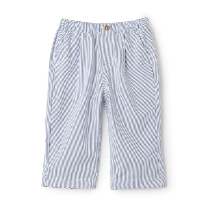 Stripe Waist Tuck Easy Pants,Pearl white, medium image number 6