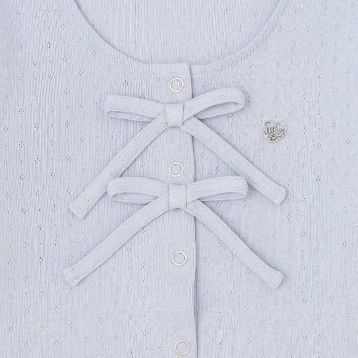 Cut and Sew Cardigan & Tank Top Set,Ivory, medium image number 4