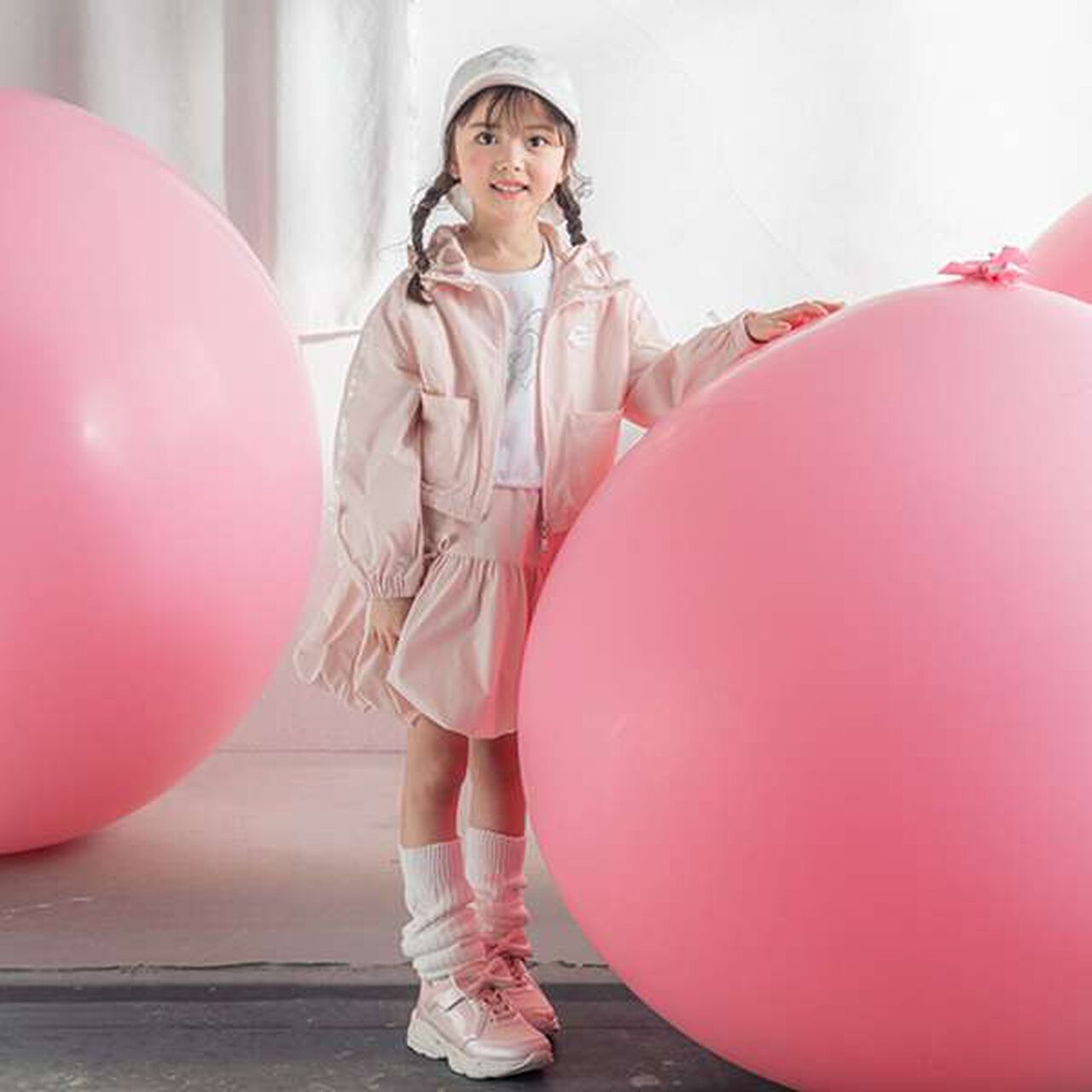 Ribbon Balloon Skirt,Black, large image number 12