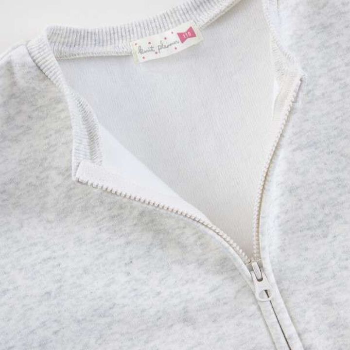 KP Scallop Trim Pocket Shaggy Lining Zip-Up (90-140),Black, medium image number 3