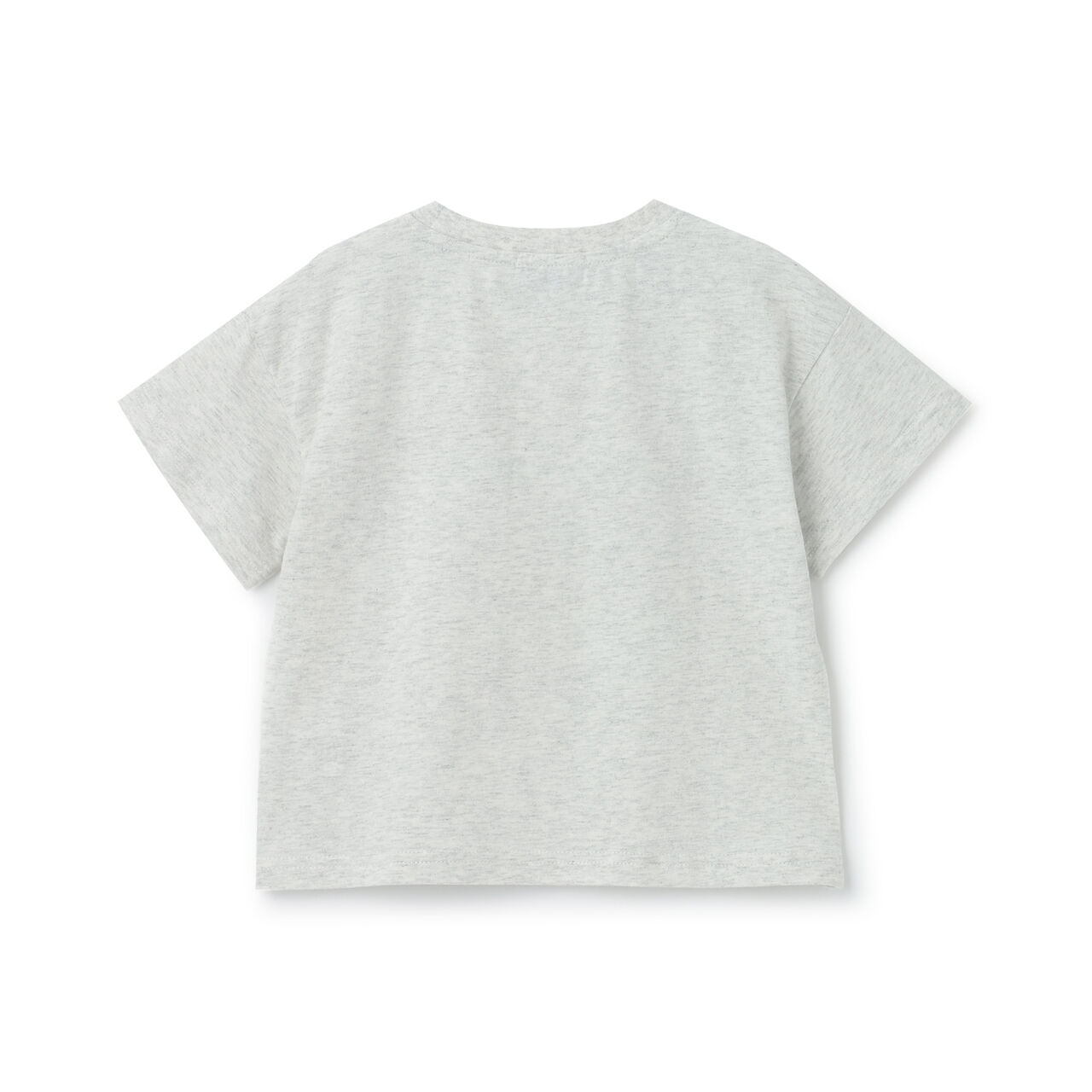 [Cotton 100%] Loose Short Sleeve T-Shirt with Ghost Illustration,Charcoal gray, large image number 3