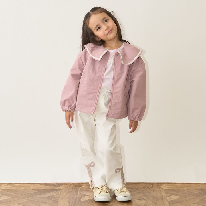 Frill Collar Windbreaker,Navy, medium image number 21