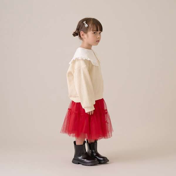 Fluffy Waffle Frill Collar Top | Narumiya Official Global