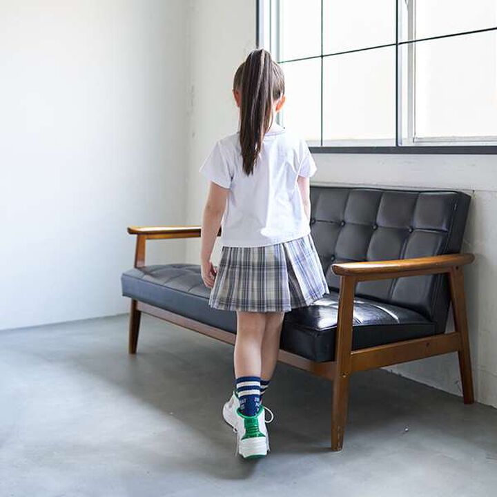 Check Pleated Culotte Pants,Pink, medium image number 5