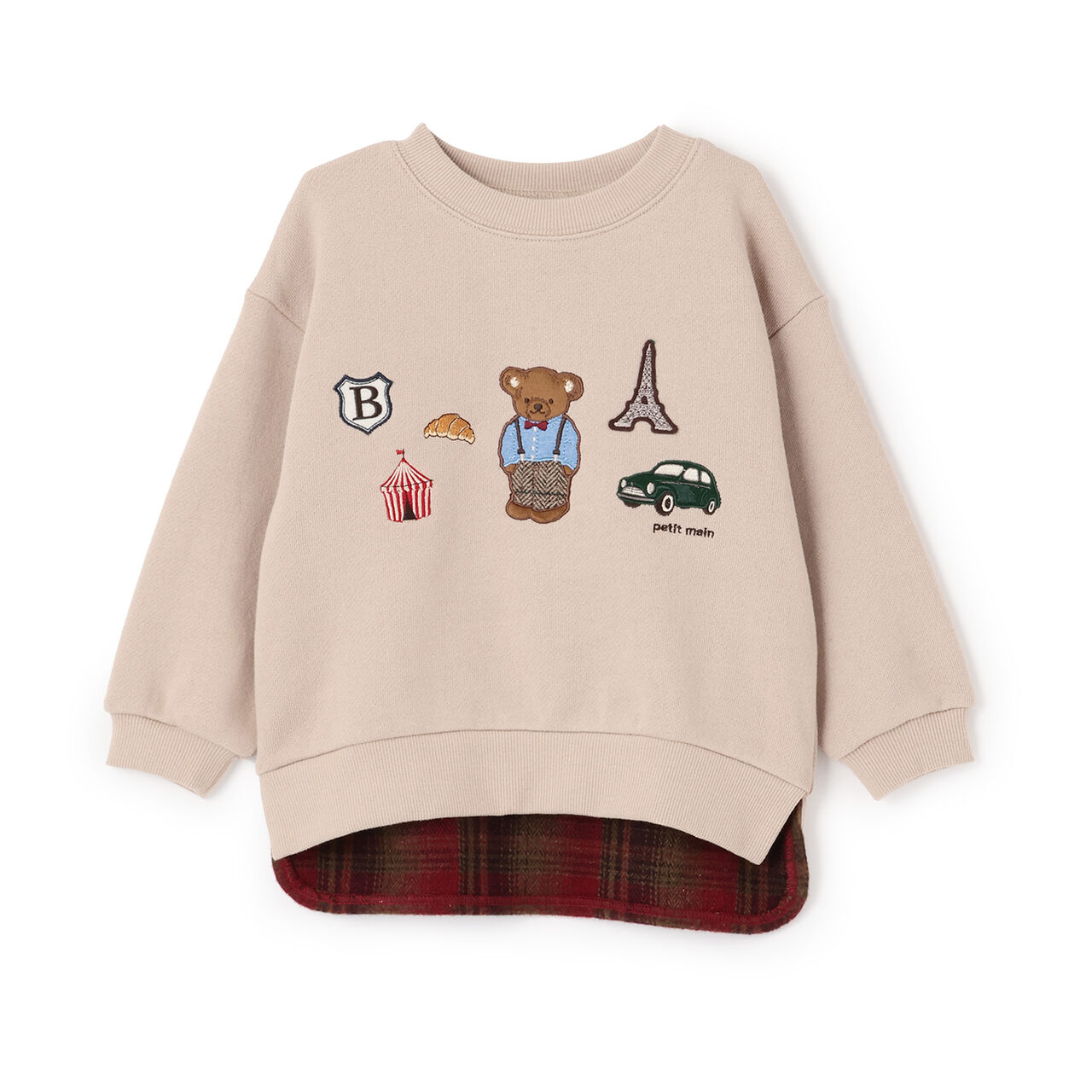 Bear Motif Sweatshirt,Navy, large image number 13