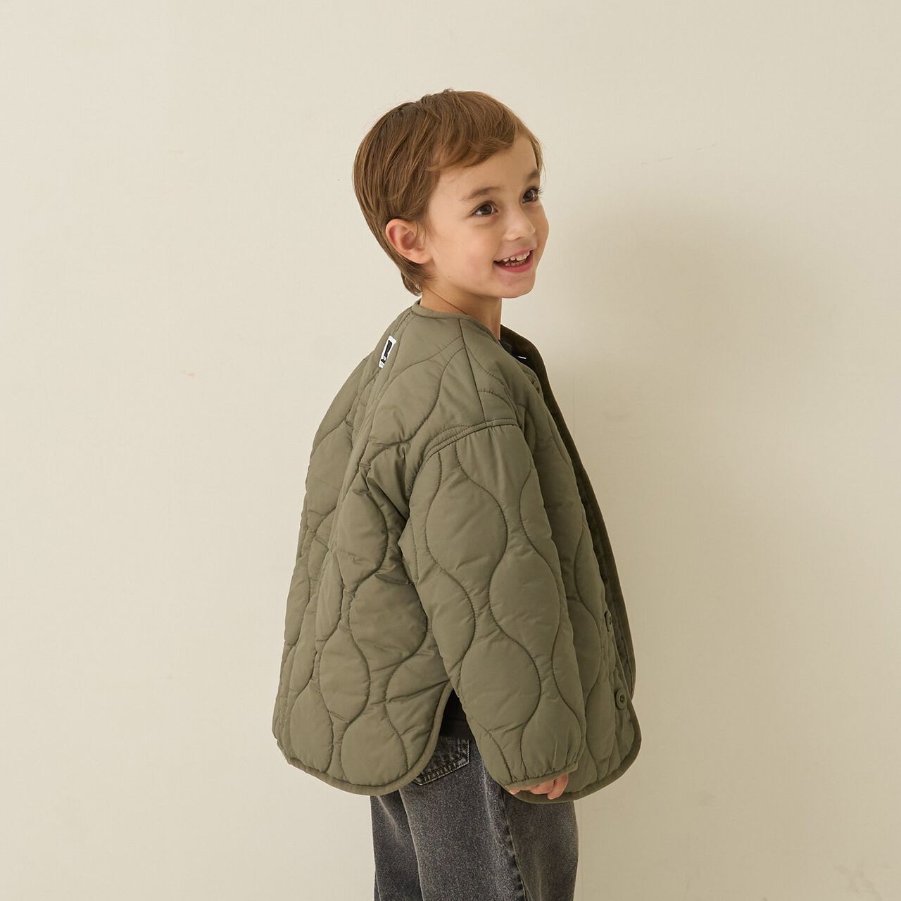 [Mix and Match Series] Quilted Jacket,Off white, large image number 23