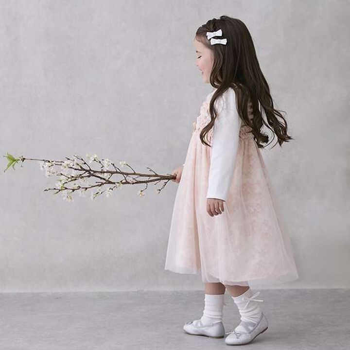 Floral Tulle Dress Set,Pink, medium image number 10