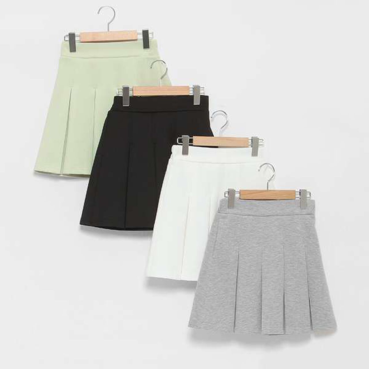 [LTXC] Flare Skirt with Inner Pants Included - Cardboard Box Design,Black, large image number 16