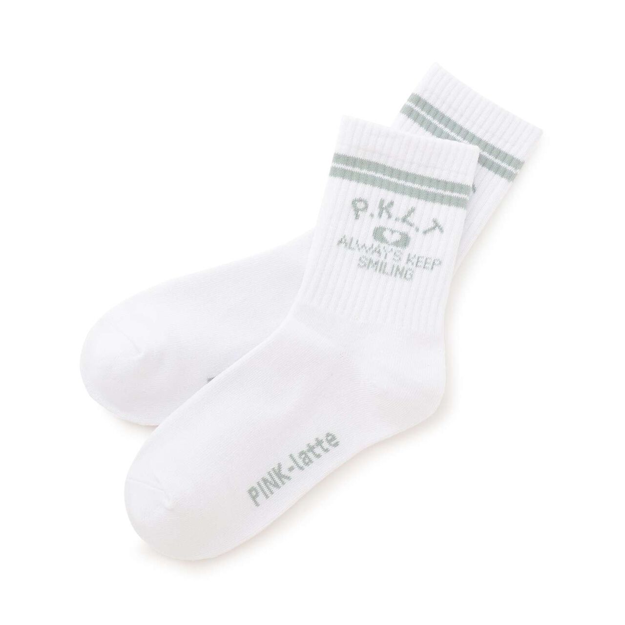 Line Short Socks,Green, large image number 0