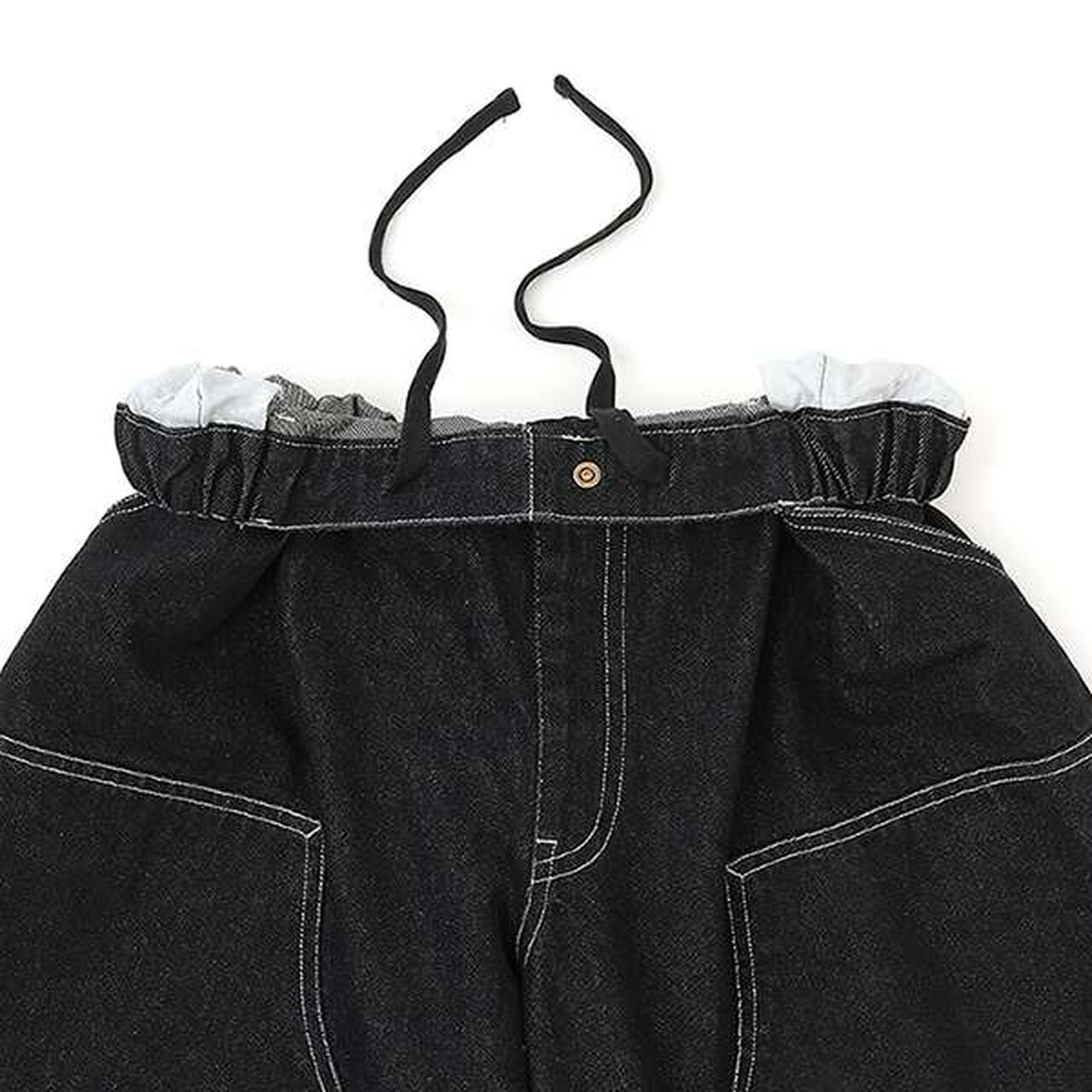 Double Knee Painter Baggy Shorts [GLSW],Deep blue, large image number 3