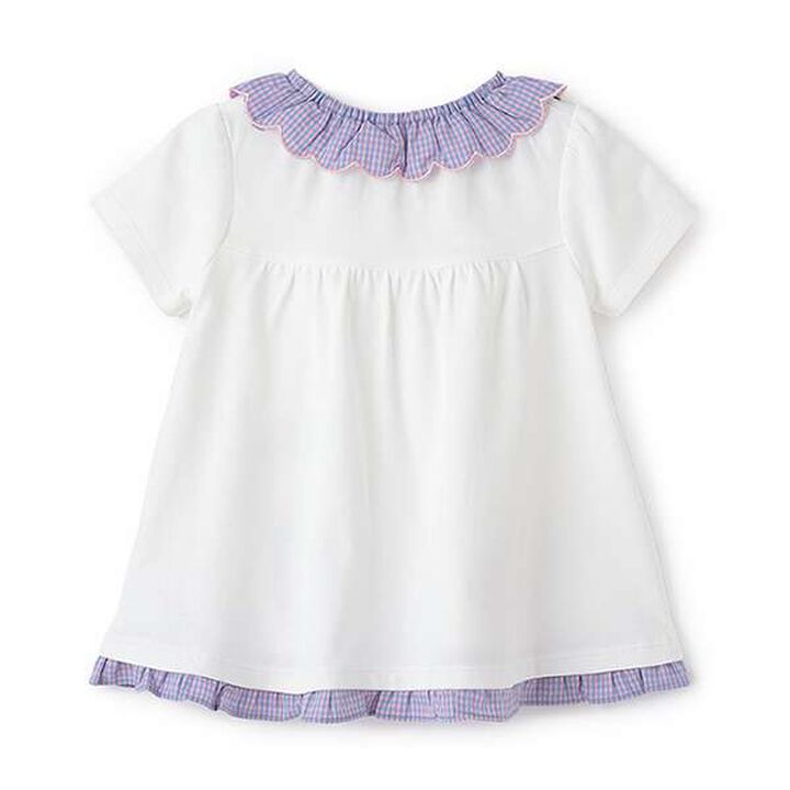 [HELLO KITTY] Frilled Collar Tunic,Off white, medium image number 1