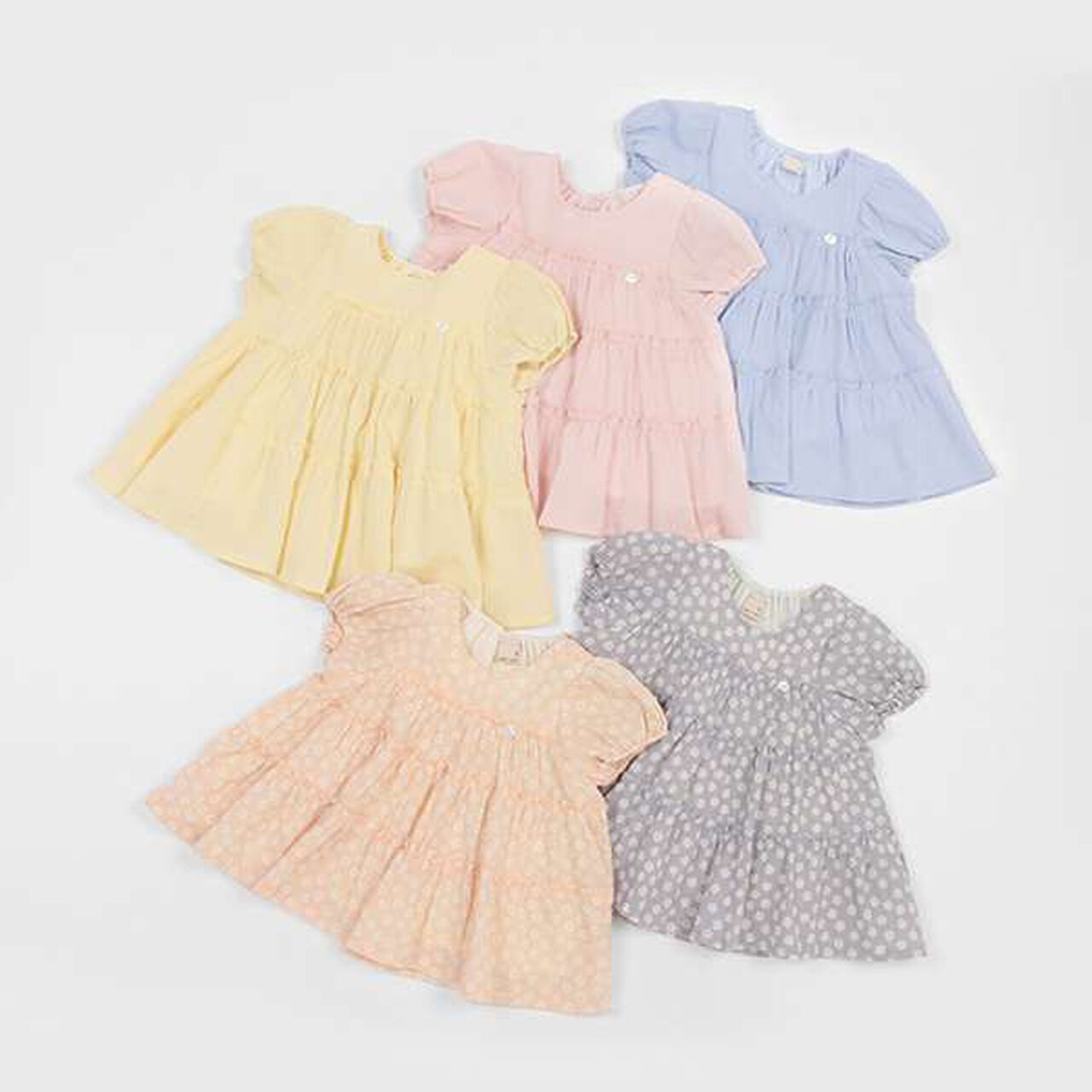 Smile Series Crinkled Tunic (Kids),Light gray, large image number 19