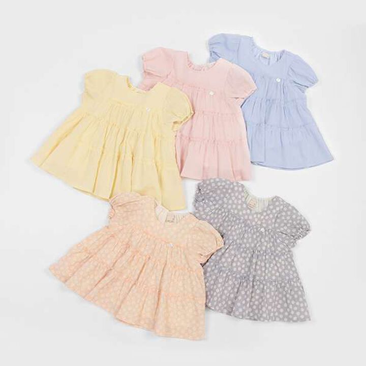 Smile Series Crinkled Tunic (Kids),Light gray, medium image number 19