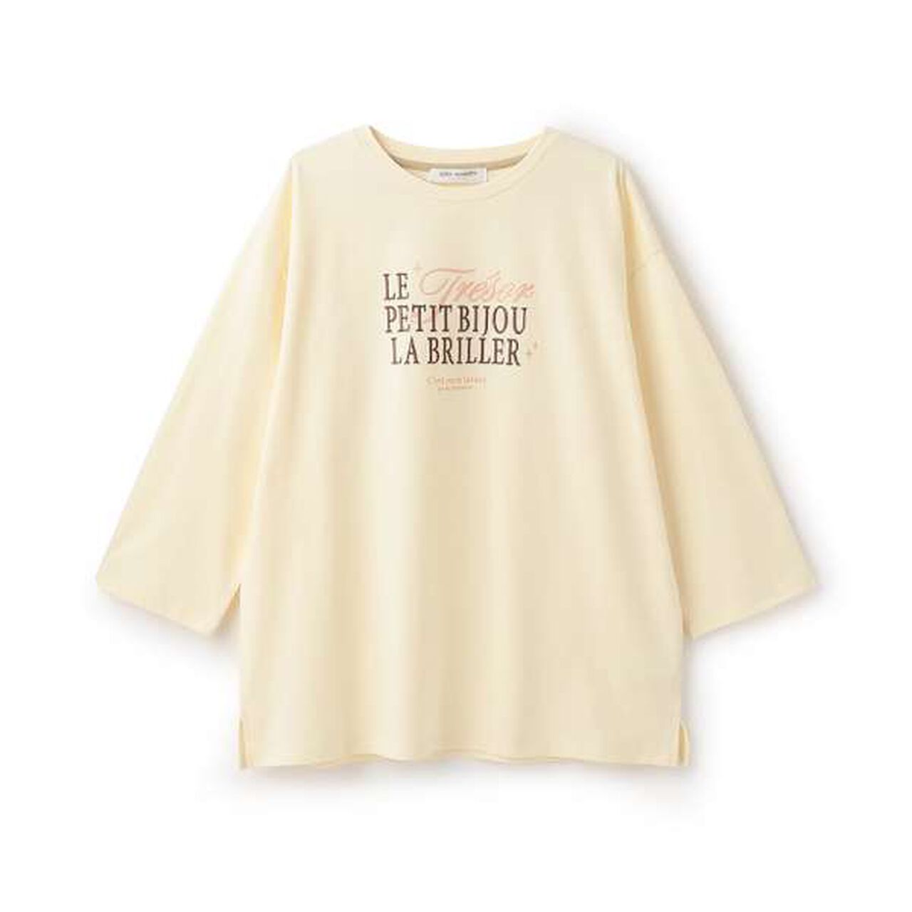 [GOOD PRICE] 6-Sleeve Logo T-Shirt,Cream, large image number 10