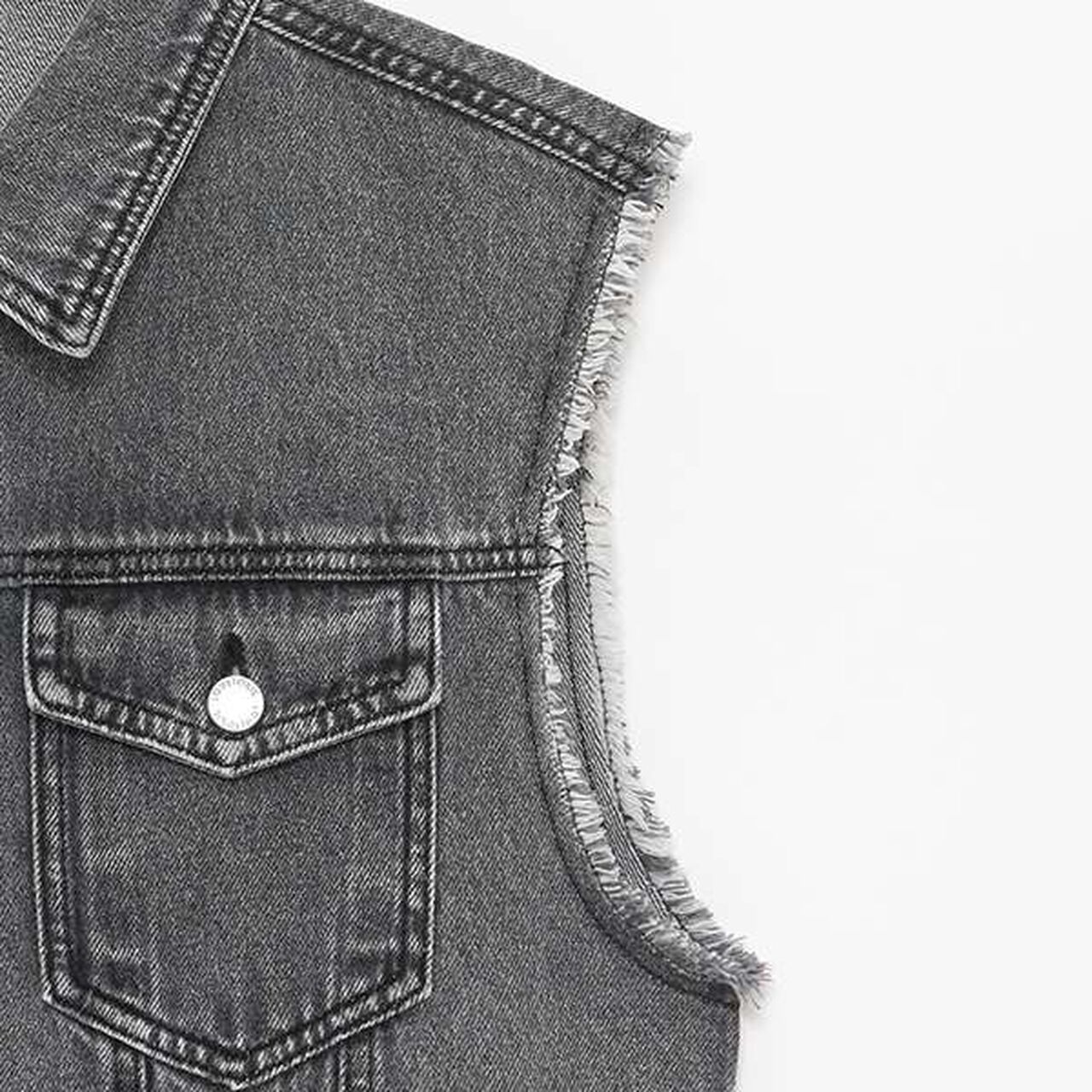 [LTXC] Denim Vest,Blue, large image number 6
