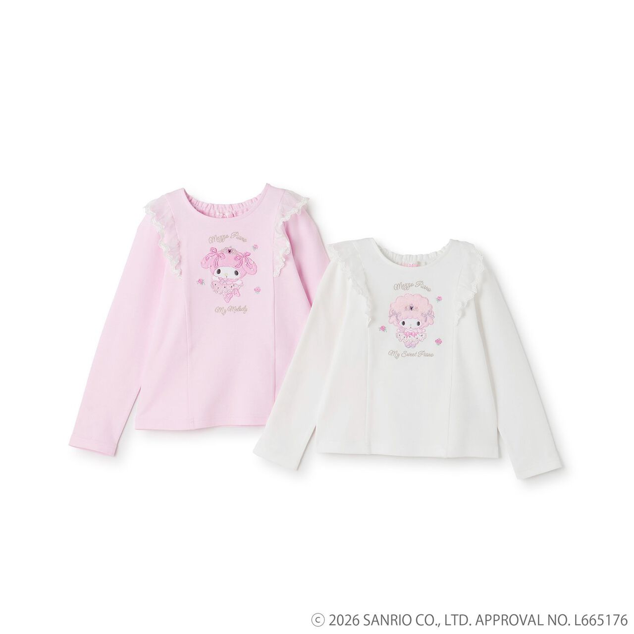 My Melody/My Sweet Piano Long-Sleeve T-Shirt,Off white, large image number 8