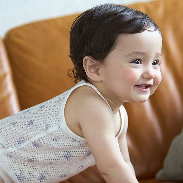 [Weak Acidity] Mesh Camisole Romper,Lavender, medium image number 3